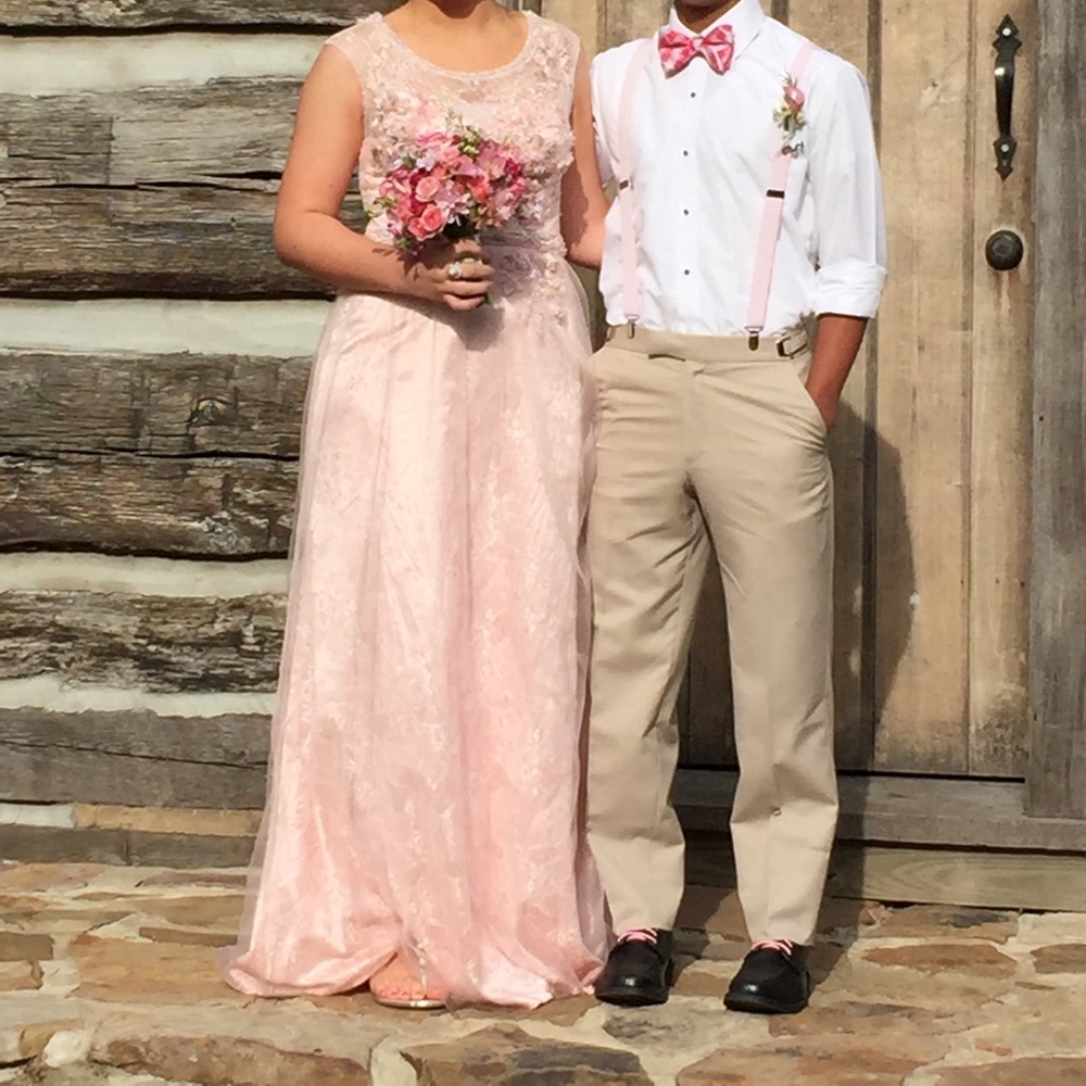 Blush prom/formal dress